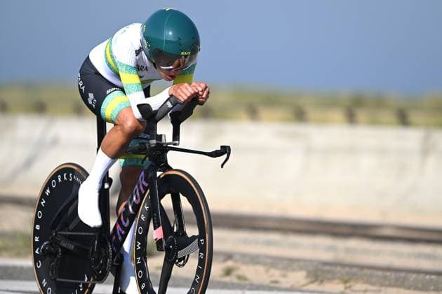 FORSTER Alana pictured in action during the time trials at the UCI Para-Cycling Road World Cup event, Thursday 01 May 2025, in Oostende. The UCI Para-Cycling Road World Cup takes place from 01 to 04 May in Oostende and Brugge. LUCxCLAESSEN  x122423682x