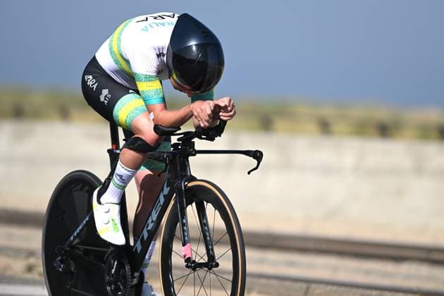 ALLAN Gordon pictured in action during the time trials at the UCI Para-Cycling Road World Cup event, Thursday 01 May 2025, in Oostende. The UCI Para-Cycling Road World Cup takes place from 01 to 04 May in Oostende and Brugge. LUCxCLAESSEN  x122423934x