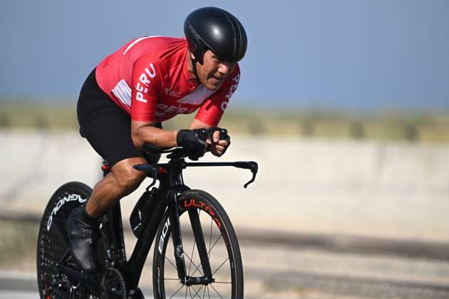 HILARIO RIMAS Israel pictured in action during the time trials at the UCI Para-Cycling Road World Cup event, Thursday 01 May 2025, in Oostende. The UCI Para-Cycling Road World Cup takes place from 01 to 04 May in Oostende and Brugge. LUCxCLAESSEN  x122423967x