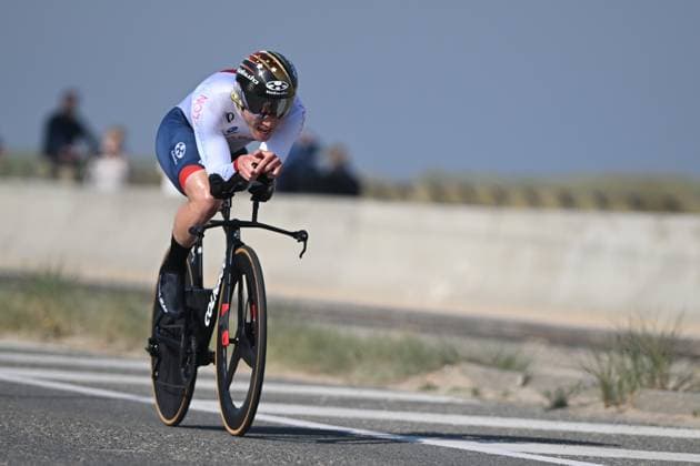 KAWAMOTO Shota pictured in action during the time trials at the UCI Para-Cycling Road World Cup event, Thursday 01 May 2025, in Oostende. The UCI Para-Cycling Road World Cup takes place from 01 to 04 May in Oostende and Brugge. LUCxCLAESSEN  x122424838x