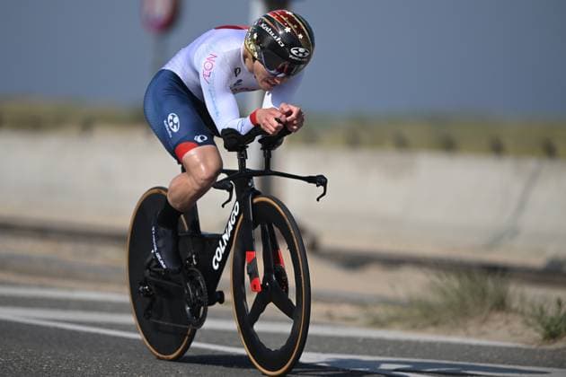 KAWAMOTO Shota pictured in action during the time trials at the UCI Para-Cycling Road World Cup event, Thursday 01 May 2025, in Oostende. The UCI Para-Cycling Road World Cup takes place from 01 to 04 May in Oostende and Brugge. LUCxCLAESSEN  x122425104x