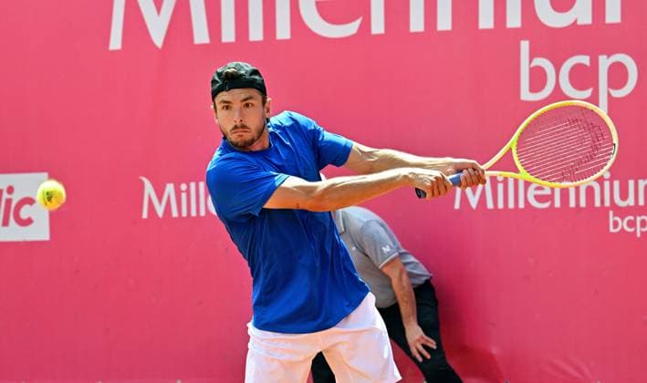 Jakob Schnaitter reaches the doubles semi-finals of the Estoril Open Estoril Open, ATP 175 Challenge Tour, 02 05 2025, quarter-finals The German tennis pro and doubles specialist Jakob SCHNAITTER reaches the semi-finals of the clay court tournament at the Estoril Open in Portugal together with his partner Mark Wallner by defeating Denis Jewsejew Beibit Zhukajev Kazakhstan Estoril Estoril Tenis Club Lisbon Portugal