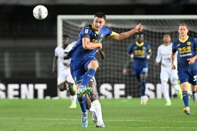 DIEGO COPPOLA, Serie A 2024-25, Hellas Verona-Cagliari 0-2, primo piano, head shot, close up, single shot SERIE A 2023-24 HELLAS VERONA-CAGLIARI 0-2