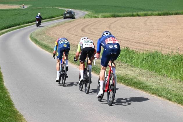 02-05-2025 Tour De Romandie; Tappa 03 Cossonay - Cossonay; 2025, Groupama - Fdj; 2025, Lidl - Trek; 2025, Intermarche - Wanty; Kung, Stefan; Mollema, Bauke; Artz, Huub; 