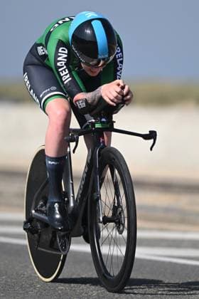 Unidentified cyclist pictured at the time trials at the UCI Para-Cycling Road World Cup event, Friday 02 May 2025, in Oostende. The UCI Para-Cycling Road World Cup takes place from 01 to 04 May in Oostende and Brugge. LUCxCLAESSEN  x122435167x