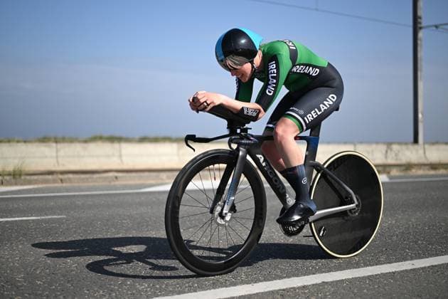 TIMOTHY Richael pictured in action during the time trials at the UCI Para-Cycling Road World Cup event, Friday 02 May 2025, in Oostende. The UCI Para-Cycling Road World Cup takes place from 01 to 04 May in Oostende and Brugge. LUCxCLAESSEN  x122435780x