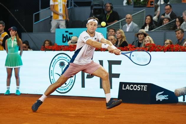 Casper Ruud (NOR), MAY 2, 2025 - Tennis : Casper Ruud during singles Semi-final match against Francisco Cerundolo on the ATP, Tennis Herren tour Masters 1000 tournaments Mutua Madrid Open tennis tournament at the Caja Magica in Madrid, Spain. Noxthirdxpartyxsales  (289315472)