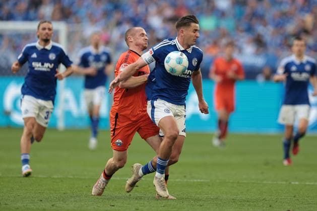 Paul Seguin FC Schalke 04 at the match of the 2 BL season 2024 25 FC Schalke 04 SC Paderborn 07 Copyright Thomas Pakusch Copyright: Thomas Pakusch