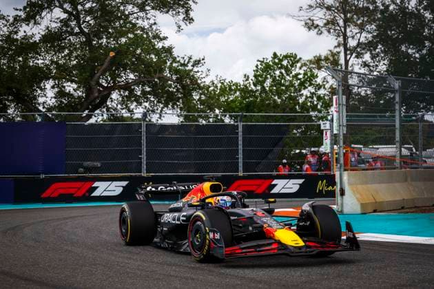 F1 - MIAMI GRAND PRIX 2025 01 VERSTAPPEN Max (nld), Red Bull Racing RB21, action during the Formula 1 Crypto.com Miami Grand Prix 2025, 6th round of the 2025 FIA Formula One World Championship, WM, Weltmeisterschaft from May 2 to 4, 2025 on the Miami International Autodrome, in Miami Gardens, Florida, United States of America - Miami GardensUnited States  Copyright: xANTONINxVINCENTx