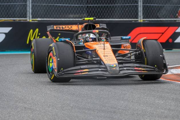 2nd May 2025; Miami International Autodrome, Miami, Florida, USA; Formula 1 Crypto.com Miami Grand Prix 2025; Free Practice Day; Lando Norris of the UK driving the number 4 McLaren during the first practice session.  ActionPlus12780869 DouglasxMurray