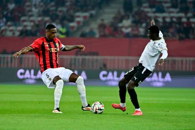 FOOTBALL : OGC Nice vs SR Reims - ligue 1 - 2 5 25 Nice™s midfielder 8 Pablo Paulino Rosario - French L1 football match between OGC NICE and STADE DE REIMS (SR) at Allianz Riviera Stadium of Nice, south France, on May 2, 2025. NICEFrance  Copyright: xfredxDIDES psnewzx