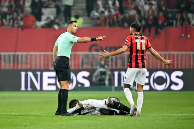 OGC Nice v Stade de Reims - Ligue 1 McDonald s 2024 2025 Abdelatif KHERRADJI (ARBITRE) during the Ligue 1 McDonald s match between Nice and Reims on May 2, 2025 in Nice, France. Nice France  Copyright: xFEPx 776314088