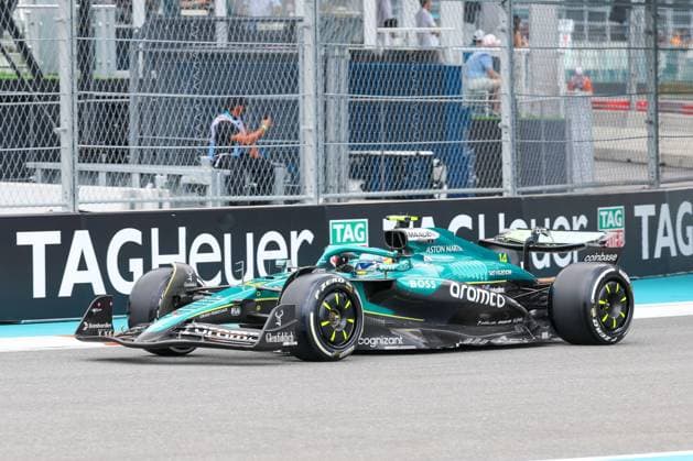 Fernando Alonso Aston Martin Aramco , Grand Prix of Miami, Motorsport, Men, Formula 1, Free Practice, 02 05 2025 Miami Florida USA Copyright: xkolbert-press ChristianxKolbertx