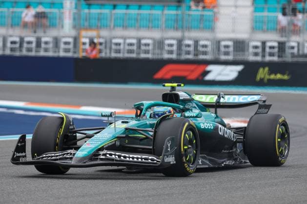 Fernando Alonso Aston Martin Aramco , Grand Prix of Miami, Motorsport, Men, Formula 1, Free Practice, 02 05 2025 Miami Florida USA Copyright: xkolbert-press ChristianxKolbertx