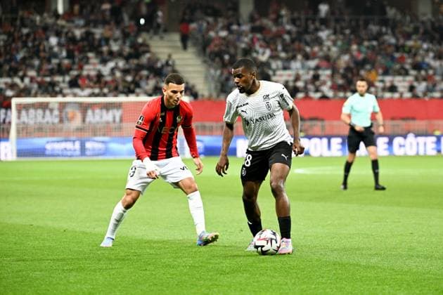 OGC Nice v Stade de Reims - Ligue 1 McDonald s 2024 2025 19 Badredine BOUANANI (ogcn) - 18 Sergio AKIEME (sdr) during the Ligue 1 McDonald s match between Nice and Reims on May 2, 2025 in Nice, France. Nice France  Copyright: xFEPx 776314088