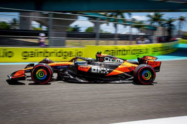 Lando Norris (GBR) - McLaren Formula 1 Team - McLaren MCL39 - Mercedes during Formula 1 Crypto.com Miami Grand Prix 2025 at Miami International Autodrome in Florida, USA, on May 1st-4th. Alessio De Marco Avens-Images.com  Copyright: xAlessioxDexMarco IPAxSportx xipa-agency.netx xx IPA_57180641 IPA_Agency_IPA57180641