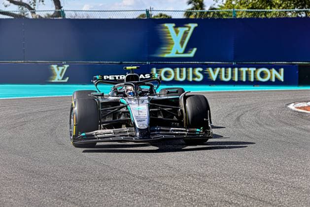 Andrea Kimi Antonelli (ITA) - Mercedes-AMG PETRONAS F1 Team - Mercedes W16 - Mercedes E Performance during Formula 1 Crypto.com Miami Grand Prix 2025 at Miami International Autodrome in Florida, USA, on May 1st-4th. Alessio De Marco Avens-Images.com  Copyright: xAlessioxDexMarco IPAxSportx xipa-agency.netx xx IPA_57182890 IPA_Agency_IPA57182890