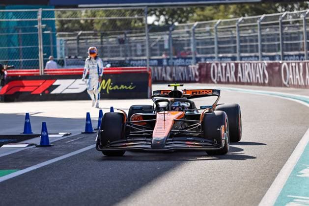 Lando Norris (GBR) - McLaren Formula 1 Team - McLaren MCL39 - Mercedes during Formula 1 Crypto.com Miami Grand Prix 2025 at Miami International Autodrome in Florida, USA, on May 1st-4th. Alessio De Marco Avens-Images.com  Copyright: xAlessioxDexMarco IPAxSportx xipa-agency.netx xx IPA_57182905 IPA_Agency_IPA57182905