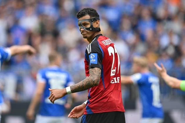 Soccer I Men I Season 2024 2025 I 2 Bundesliga I 32 Matchday I SV Darmstadt 98 Hamburger SV I 03 05 2025 Davie Selke 27, Hamburger SV Freisteller Darmstadt Böllenfalltor Hessen Germany Copyright: xLobeca MaraxWolfx