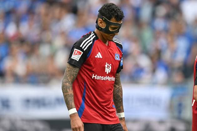 Soccer I Men I Season 2024 2025 I 2 Bundesliga I 32 Matchday I SV Darmstadt 98 Hamburger SV I 03 05 2025 Davie Selke 27, Hamburger SV Freisteller Darmstadt Böllenfalltor Hessen Germany Copyright: xLobeca MaraxWolfx
