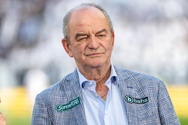 01 05 2025, Woerthersee Stadion, Klagenfurt, AUT, OeFB Uniqa Cup, RZ Pellets WAC and TSV Egger Glas Hartberg, final, in the picture TV expert Herbert Prohaska ORF TV expert Herbert Prohaska ORF before the ÖFB Uniqa Cup, final match between RZ Pellets WAC and TSV Egger Glas Hartberg at the Woerthersee Stadion in Klagenfurt, Austria on 2025 05 01 Expa Klagenfurt  EP_gro