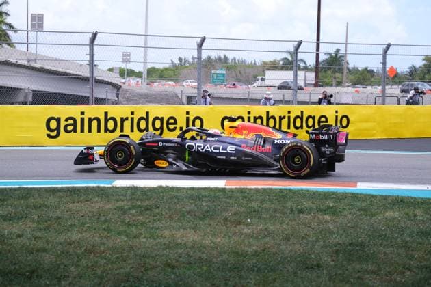 May 3, 2025, Miami, Fl, USA: May 2, 2025: Max Verstappen 1 during the 2025 Formula 1 Crypto.com Miami Grand Prix at the Miami International Autodrome. Jason Pohuski BMR Miami USA - ZUMAb241 20250503_zsa_b241_042 Copyright: xJasonxPohuskix xBmrxMediax