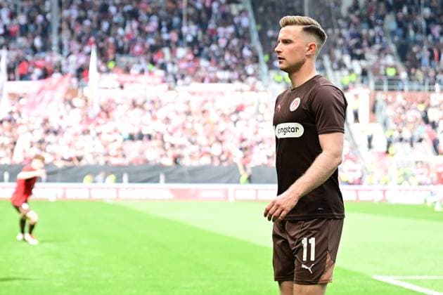 Soccer I Men I Season 2024 2025 I Bundesliga I Matchday 32 I FC St Pauli VfB Stuttgart I 3 5 2025 Freisteller Johannes Eggestein 11, FC St Pauli Hamburg Millerntor Stadion Hamburg Germany Copyright: xLobeca AndreasxHannigx