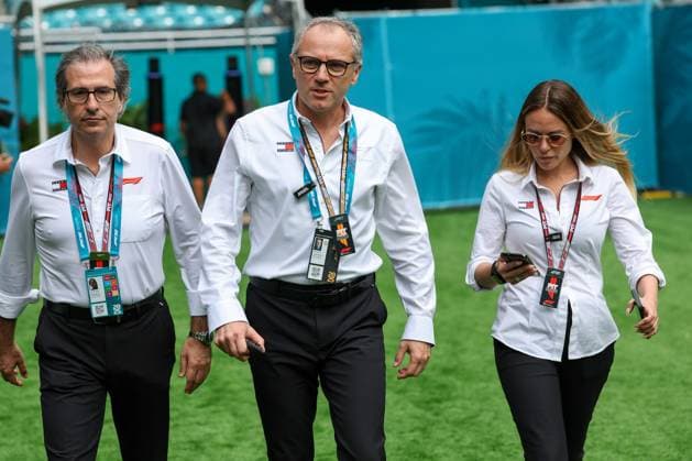 CEO Formula 1, Stefano Domenicali, Grand Prix of Miami, Motorsport, Men, Formula 1, Sprint, 03 05 2025 Miami Florida USA Copyright: xkolbert-press ChristianxKolbertx