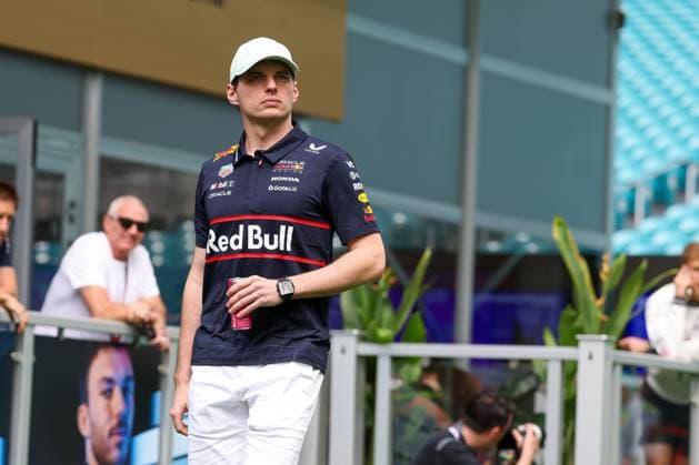 Max Verstappen Oracle Red Bull Racing in the paddock, Grand Prix of Miami, Motorsport, Men, Formula 1, Sprint, 03 05 2025 Miami Florida USA Copyright: xkolbert-press ChristianxKolbertx