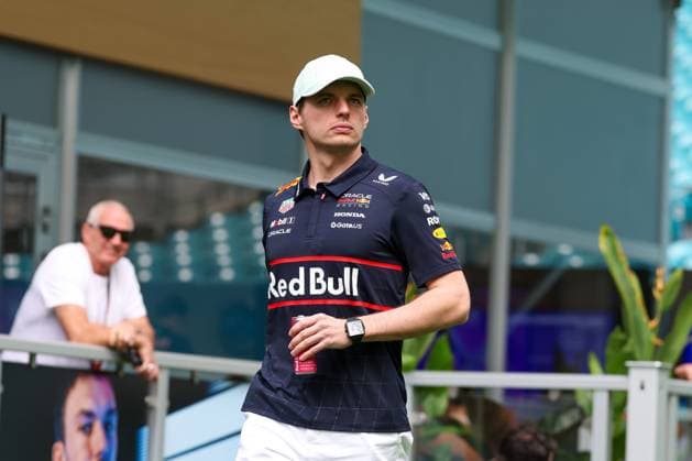Max Verstappen Oracle Red Bull Racing in the paddock, Grand Prix of Miami, Motorsport, Men, Formula 1, Sprint, 03 05 2025 Miami Florida USA Copyright: xkolbert-press ChristianxKolbertx