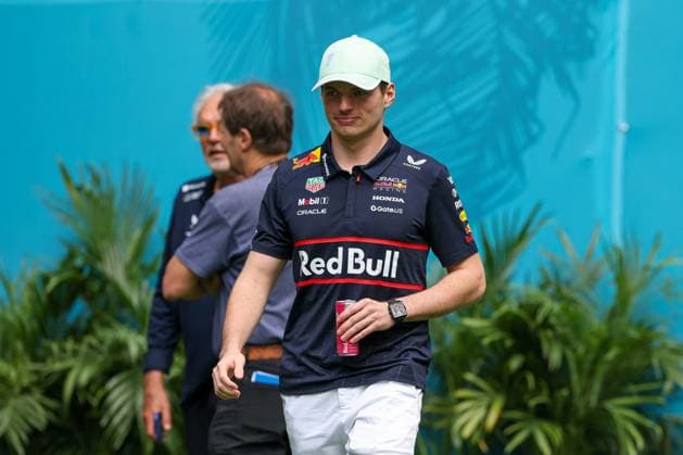 Max Verstappen Oracle Red Bull Racing in the paddock, Grand Prix of Miami, Motorsport, Men, Formula 1, Sprint, 03 05 2025 Miami Florida USA Copyright: xkolbert-press ChristianxKolbertx