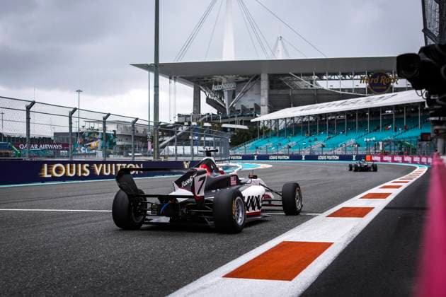 AUTO - F1 ACADEMY 2025 - MIAMI 07 CRONE Courtney (usa), ART Grand Prix, Supporter by Haas, Tatuus F4-T421, action during the 3rd round of the 2025 F1 Academy Championship from May 2 to 4, 2025 on the Miami International Autodrome, in Miami Gardens, Florida, United States of America - Miami GardensUnited States  Copyright: xEricxAlonsox