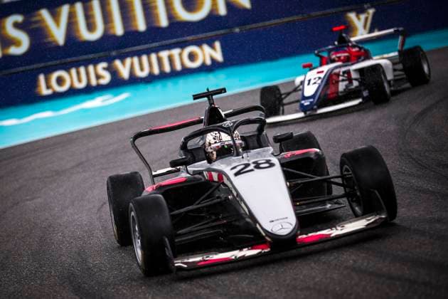 AUTO - F1 ACADEMY 2025 - MIAMI 28 PIN Doriane (fra), Prema Racing, Supporter by Mercedes, Tatuus F4-T421, action during the 3rd round of the 2025 F1 Academy Championship from May 2 to 4, 2025 on the Miami International Autodrome, in Miami Gardens, Florida, United States of America - Miami GardensUnited States  Copyright: xEricxAlonsox