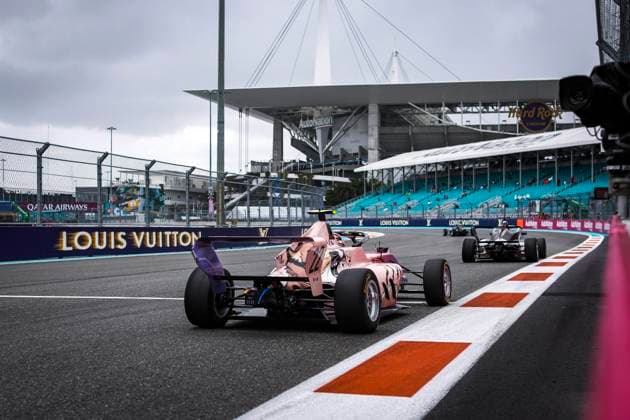 AUTO - F1 ACADEMY 2025 - MIAMI 22 NOBELS Aurelia (bra), ART Grand Prix, Tatuus F4-T421, action during the 3rd round of the 2025 F1 Academy Championship from May 2 to 4, 2025 on the Miami International Autodrome, in Miami Gardens, Florida, United States of America - Miami GardensUnited States  Copyright: xEricxAlonsox