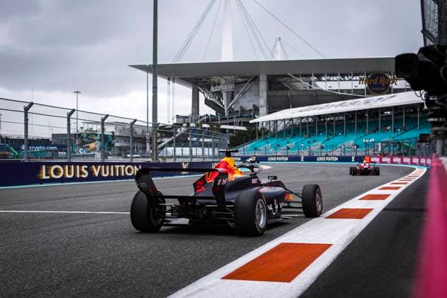 AUTO - F1 ACADEMY 2025 - MIAMI 21 PALMOWSKI Alisha (gir), Campos Racing, Supporter by Red Bull Racing, Tatuus F4-T421, action during the 3rd round of the 2025 F1 Academy Championship from May 2 to 4, 2025 on the Miami International Autodrome, in Miami Gardens, Florida, United States of America - Miami GardensUnited States  Copyright: xEricxAlonsox