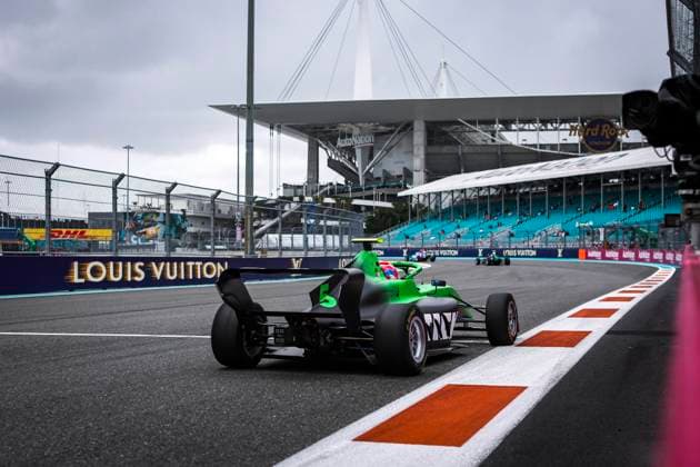 AUTO - F1 ACADEMY 2025 - MIAMI 05 FELBERMAYR Emma (aut), Rodin Motorsport, Supporter by Sauber, Tatuus, F4-T421, action during the 3rd round of the 2025 F1 Academy Championship from May 2 to 4, 2025 on the Miami International Autodrome, in Miami Gardens, Florida, United States of America - Miami GardensUnited States  Copyright: xEricxAlonsox