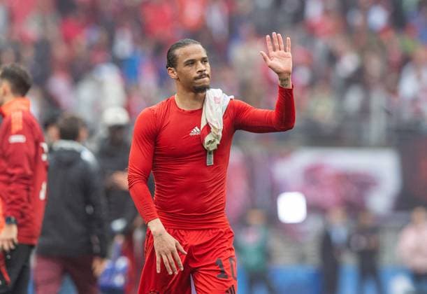 Soccer, Men, 1 Bundesliga, Season 2024 25 32 Matchday , RB Leipzig FC Bayern Munich, Leroy Sane FC Bayern after final whistle, 03 05 2025, Copyright: xSebastianxRäppold MatthiasxKochx