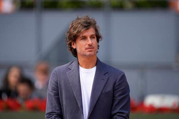 May 3, 2025, Madrid, Madrid, Spain: Feliciano Lopez is seen during the trophy ceremony after the Men DoubleÃ¢â‚¬â ¢s Final of Mutua Madrid Open 2025 - ATP, Tennis Herren Masters 1000 celebrated at Caja Magica on May 03, 2025 in Madrid, Spain. Madrid Spain - ZUMAa181 20250503_zaa_a181_095 Copyright: xOscarxJ.xBarrosox