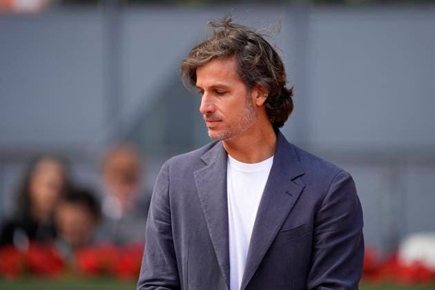 May 3, 2025, Madrid, Madrid, Spain: Feliciano Lopez is seen during the trophy ceremony after the Men DoubleÃ¢â‚¬â ¢s Final of Mutua Madrid Open 2025 - ATP, Tennis Herren Masters 1000 celebrated at Caja Magica on May 03, 2025 in Madrid, Spain. Madrid Spain - ZUMAa181 20250503_zaa_a181_094 Copyright: xOscarxJ.xBarrosox