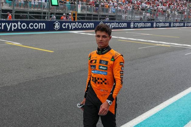 Winner at the Sprint, Lando Norris McLaren Formula 1 Team , Grand Prix of Miami, Motorsport, Men, Formula 1, Sprint, 03 05 2025 Miami Florida USA Copyright: xkolbert-press ChristianxKolbertx