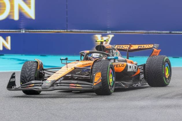 Winner at the Sprint, Lando Norris McLaren Formula 1 Team , Grand Prix of Miami, Motorsport, Men, Formula 1, Sprint, 03 05 2025 Miami Florida USA Copyright: xkolbert-press ChristianxKolbertx