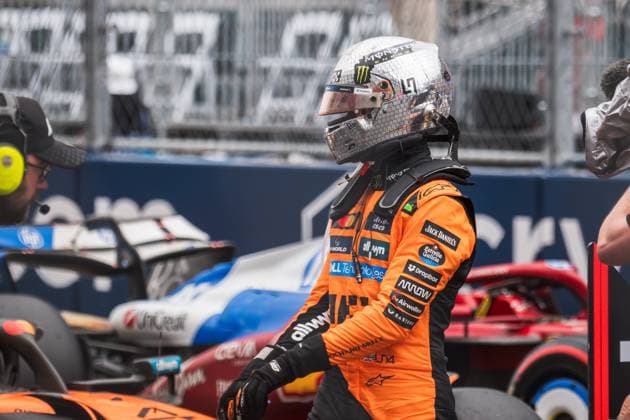 Lando Norris McLaren Formula 1 Team, Great Britain, 04 USA, Formula 1 World Championship, Crypto com Miami Grand Prix, Miami International Autodrome, 2025 season, 03 05 2025 USA, Formula 1 World Championship, Crypto com Miami Grand Prix, Miami International Autodrome, 2025 season, 03 05 2025 Miami Copyright: xEibner-Pressefotox EP_mbu