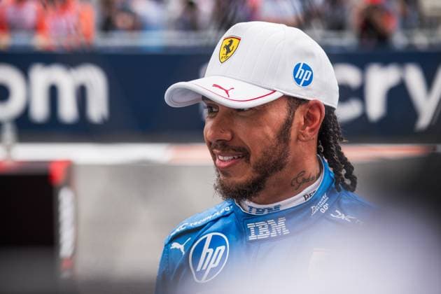 Lewis Hamilton Scuderia Ferrari HP, Great Britain, 44 USA, Formula 1 World Championship, Crypto com Miami Grand Prix, Miami International Autodrome, 2025 season, 03 05 2025 USA, Formula 1 World Championship, Crypto com Miami Grand Prix, Miami International Autodrome, 2025 season, 03 05 2025 Miami Copyright: xEibner-Pressefotox EP_mbu