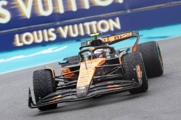Winner at the Sprint, Lando Norris McLaren Formula 1 Team , Grand Prix of Miami, Motorsport, Men, Formula 1, Sprint, 03 05 2025 Miami Florida USA Copyright: xkolbert-press ChristianxKolbertx