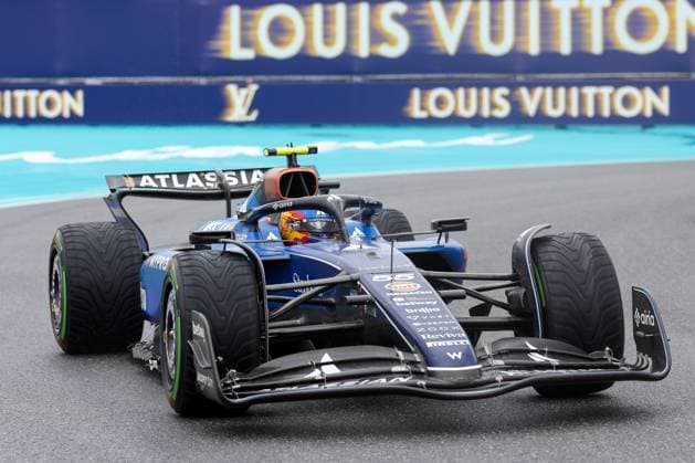 Carlos Sainz jr Atlassian Williams Racing , Grand Prix of Miami, Motorsport, Men, Formula 1, Sprint, 03 05 2025 Miami Florida USA Copyright: xkolbert-press ChristianxKolbertx