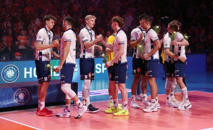2 Place for dei Lüneburger Sport Volleyball Bundesliga Herren Play Off Final 3 Match Season 2024 2025 03 05 2025 BR Volleys Berlin BRV vs SVG Lüneburg