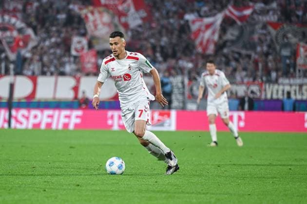 03 05 2025, Soccer, 2 Bundesliga, 32 Matchday Season 2024 2025, 1 FC Köln Jahn Regensburg, Dejan Ljubicic 1 FC Köln xRHR PHOTO TKx Copyright: RHR-FOTOx RHR-FOTO TK