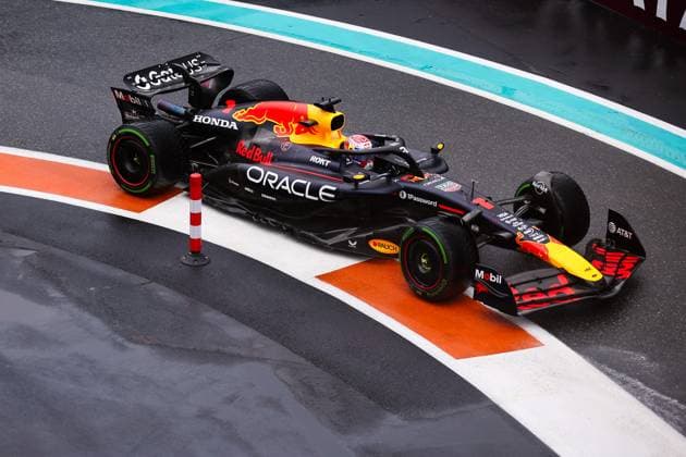F1 - MIAMI GRAND PRIX 2025 01 VERSTAPPEN Max (nld), Red Bull Racing RB21, action during the Formula 1 Crypto.com Miami Grand Prix 2025, 6th round of the 2025 FIA Formula One World Championship, WM, Weltmeisterschaft from May 2 to 4, 2025 on the Miami International Autodrome, in Miami Gardens, Florida, United States of America - Miami GardensUnited States  Copyright: xEricxAlonsox