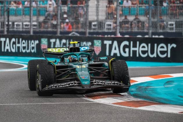 Fernando Alonso Aston Martin Aramco F1 Team, Spain, 14 USA, Formula 1 World Championship, Crypto com Miami Grand Prix, Miami International Autodrome, 2025 season, 03 05 2025 USA, Formula 1 World Championship, Crypto com Miami Grand Prix, Miami International Autodrome, 2025 season, 03 05 2025 Miami Copyright: xEibner-Pressefoto MaevaxBurillox EP_MBO