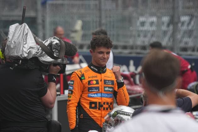 03 05 2025, Miami International Autodrome, Miami, Formula 1 Crypto com Miami Grand Prix 2025 ,in the picture winner Lando Norris GBR , McLaren F1 Team Photo by Hasan Bratic DeFodi Images